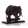 Image 2 : Antique wood carved Elephant lifting a log, In