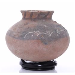 Antique Vermasse terracotta pigmented pottery