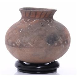 Antique Vermasse terracotta pigmented pottery