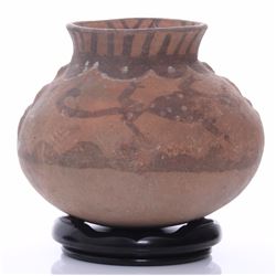 Antique Vermasse terracotta pigmented pottery