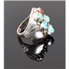 Image 2 : BAH, Native American Blue Turquoise And Red Co