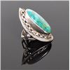 Image 2 : Native American Green Turquoise Sterling Silve
