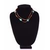 Image 1 : Beaded Necklace with Turquoise Stones and Ster