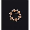 Image 1 : 12k Gold Fill Brooch With Pearls.  Estimated m