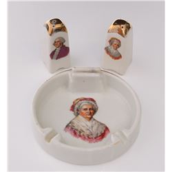 Mid Century George & Martha Washington ashtray