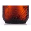 Image 3 : Mid Century brown glass whiskey bottle. The "F