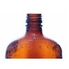 Image 4 : Mid Century brown glass whiskey bottle. The "F