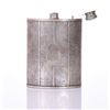 Image 3 : Vintage Whiskey Hip Flask Evans Nickel Silver