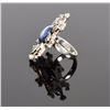 Image 4 : Persian Lapis Lazuli Starburst Ring With White