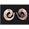Image 2 : D. Skeets, Navajo Sterling Silver Snake Earrin