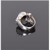 Image 3 : Vintage Onyx Sterling Silver Ring with 14k Gol