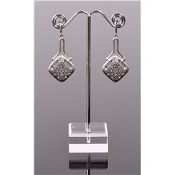Designer ALXN Sterling Silver Earrings With Re