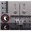 Image 3 : Designer ALXN Sterling Silver Earrings With Re