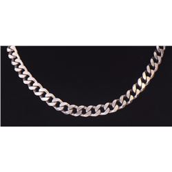 Italian Solid Sterling Silver Chain. Stamped "
