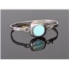 Image 1 : Turquoise 925 Sterling Silver Bracelet.  Estim