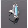 Image 1 : Turquoise Sterling Silver Ring. Ring Size: 7 S
