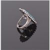 Image 2 : Turquoise Sterling Silver Ring. Ring Size: 7 S