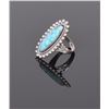 Image 4 : Turquoise Sterling Silver Ring. Ring Size: 7 S