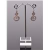 Image 2 : Garnett Sterling Silver Dangling Earrings with