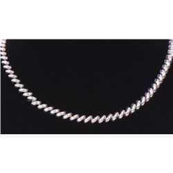 Italian San Marco Sterling Silver Necklace. Ba