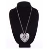 Image 1 : Heart Shaped Sterling Silver Chain and Pendant