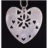 Image 3 : Heart Shaped Sterling Silver Chain and Pendant