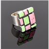 Image 1 : Multi Stone Sterling Silver Ring. Ring Size: 8