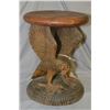 Image 1 : Carved Wooden Stool [ depicting an Eagle ]