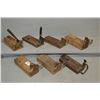 Image 1 : Tray Lot : Seven Antique Factory Style Cigar Cutters mounted on boards [ The Miller DuBrul & Peters1
