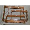 Image 1 : Group Lot : Seven Wooden Wall Hanging Gun Racks