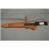 Image 1 : Bayonet with leather scabbard, Ser # K9928 other side marked 19