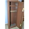 Image 2 : Homak Brown Gun Safe with key [ approx. 21" x 55" ]