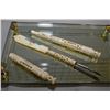 Image 1 : Bag Lot : Two Antique French Ivory Stanhopes [ one missing small bottom piece, with scenes of four s