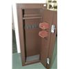 Image 2 : Brown Colored Metal Gun Locker w/two keys