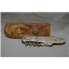 Image 1 : Anheuser Busch Brewing Association Antique Silver Plate Folding Pocket Knife w/ Stanhope of Mr.Busch