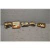 Image 1 : Bag Lot : Four Single Antique Cigar Holders & One Double w/cases: [ Silver double rings Hall Marked 
