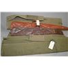 Image 1 : Lot of Five Items : Three U.S. Marked Green Military Gun Cases - Two soft vinyl gun cases