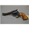 Image 2 : Herbert Schmidt Model 21, .22LR cal. 6 shot with 122mm barrel [Blued finish with some holster ware a