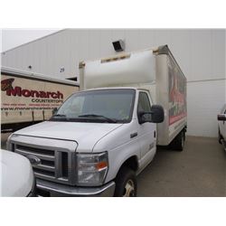 #6 - 2012 Ford E450 Super Duty Cube Van; 16'; Auto; Gas; 209,000 km; SN #1FDXE4FS1CDA74326