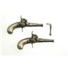 Image 1 : PAIR OF TINY ENGLISH SCREW BARREL PISTOLS
