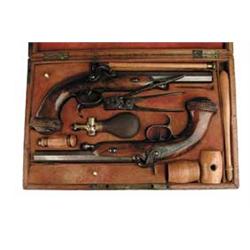 CASED PAIR FRENCH TARGET PISTOLS