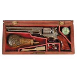 CASED ENGRAVED COLT MODEL 1851 REVOLVER