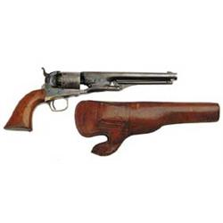 RARE INSCRIBED HISTORIC 1ST PRODUCTION COLT 1861 NAVY REVOLVER
