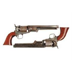 SPECTACULAR AND UNUSUAL PAIR OF COLT 1851 NAVY REVOLVERS FROM FRANKFORD ARSENAL