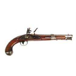 NORTH MODEL 1819 FLINTLOCK MARTIAL PISTOL