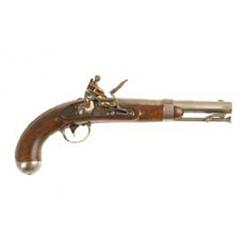 JOHNSON MODEL 1836 FLINTLOCK MARTIAL PISTOL