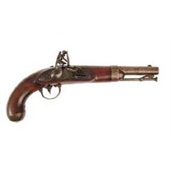 WATERS MODEL 1836 MARTIAL FLINTLOCK PISTOL