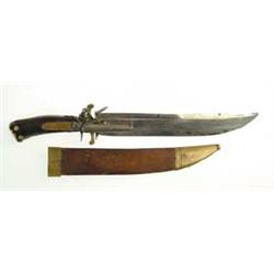 COMBINATION KNIFE AND FLINTLOCK PISTOL