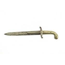 COMBINATION DOUBLE BARREL PISTOL WITH DAGGER BLADE