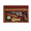 Image 1 : CASED ENGRAVED COLT MODEL 1849 POCKET REVOLVER
